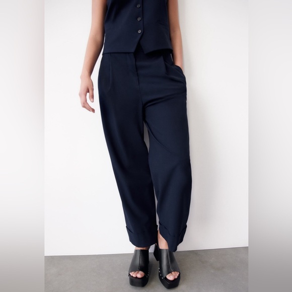 ZARA BLACK PLATFORM STRAP SANDAL CLOGS SZ 6 - Picture 3 of 8